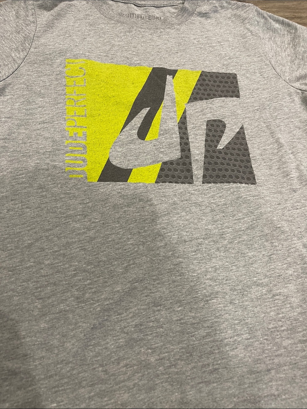 dp Kids Gray Short Sleeve Graphic Tee with Yellow Accent - Picture 2 of 4